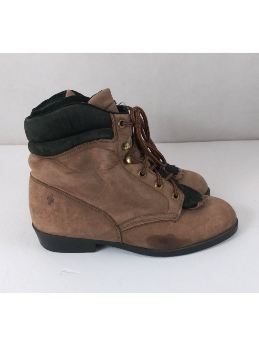 Loredo Western Boots Women's Brown Leather Ankle Boots Size 6M - Picture 5 of 12
